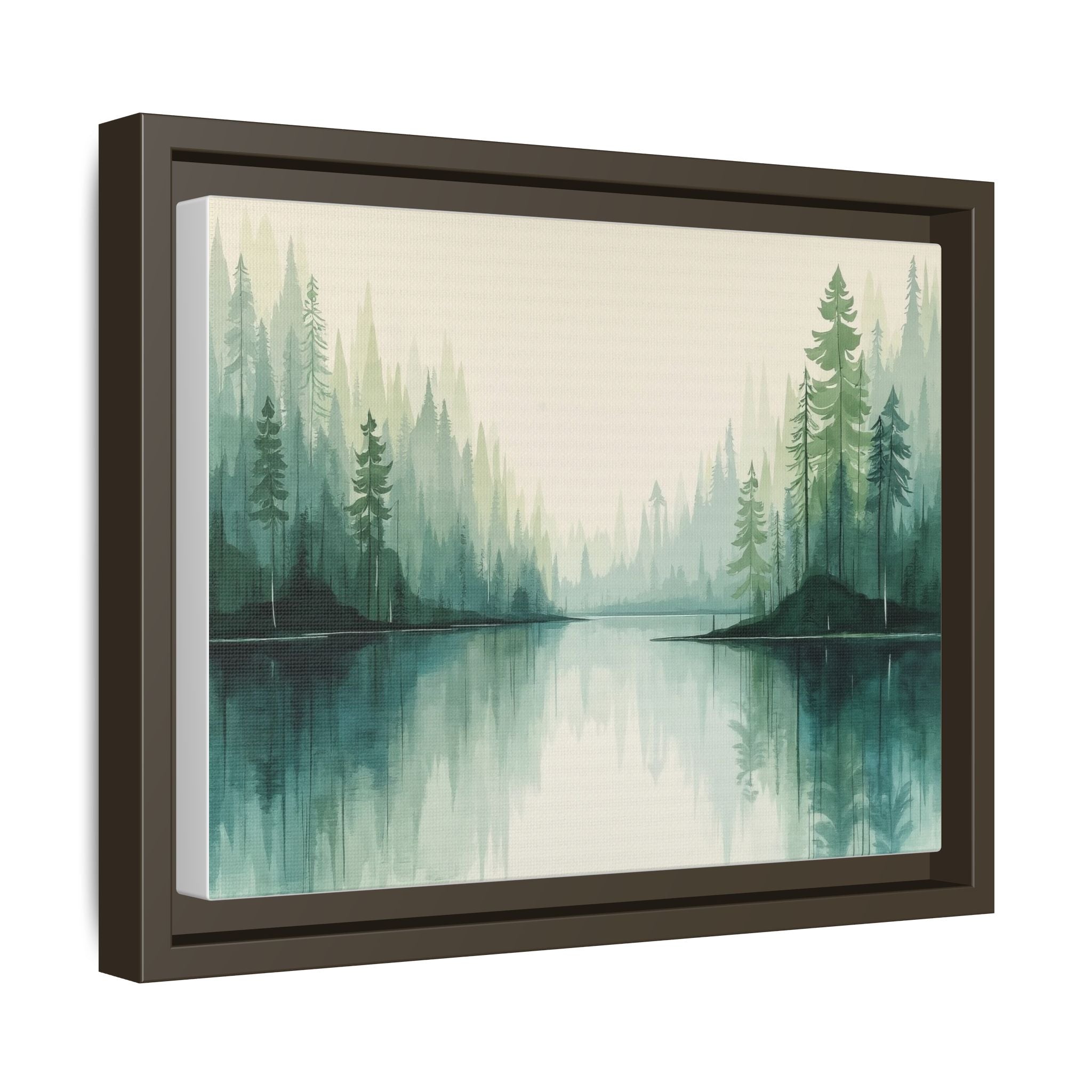 Serene Forest Lake Canvas Print