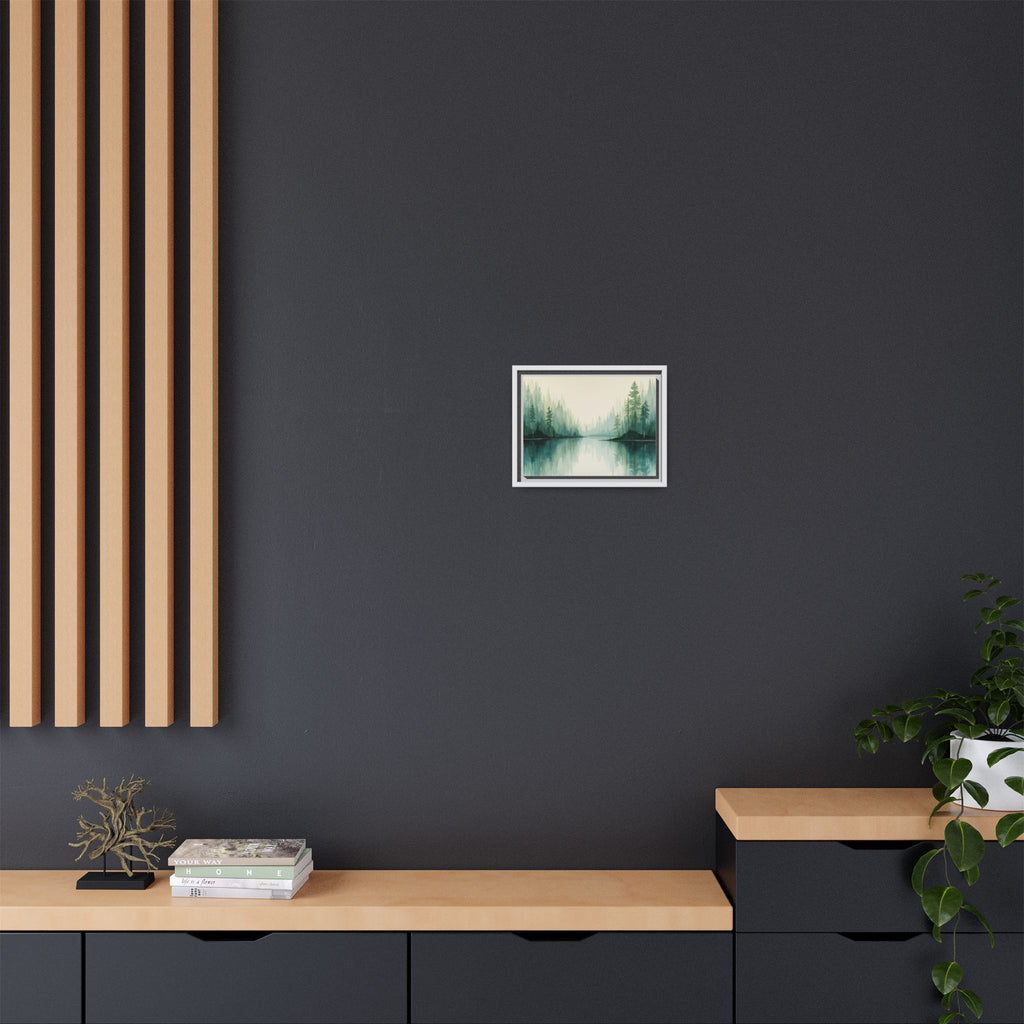 Serene Forest Lake Canvas Print