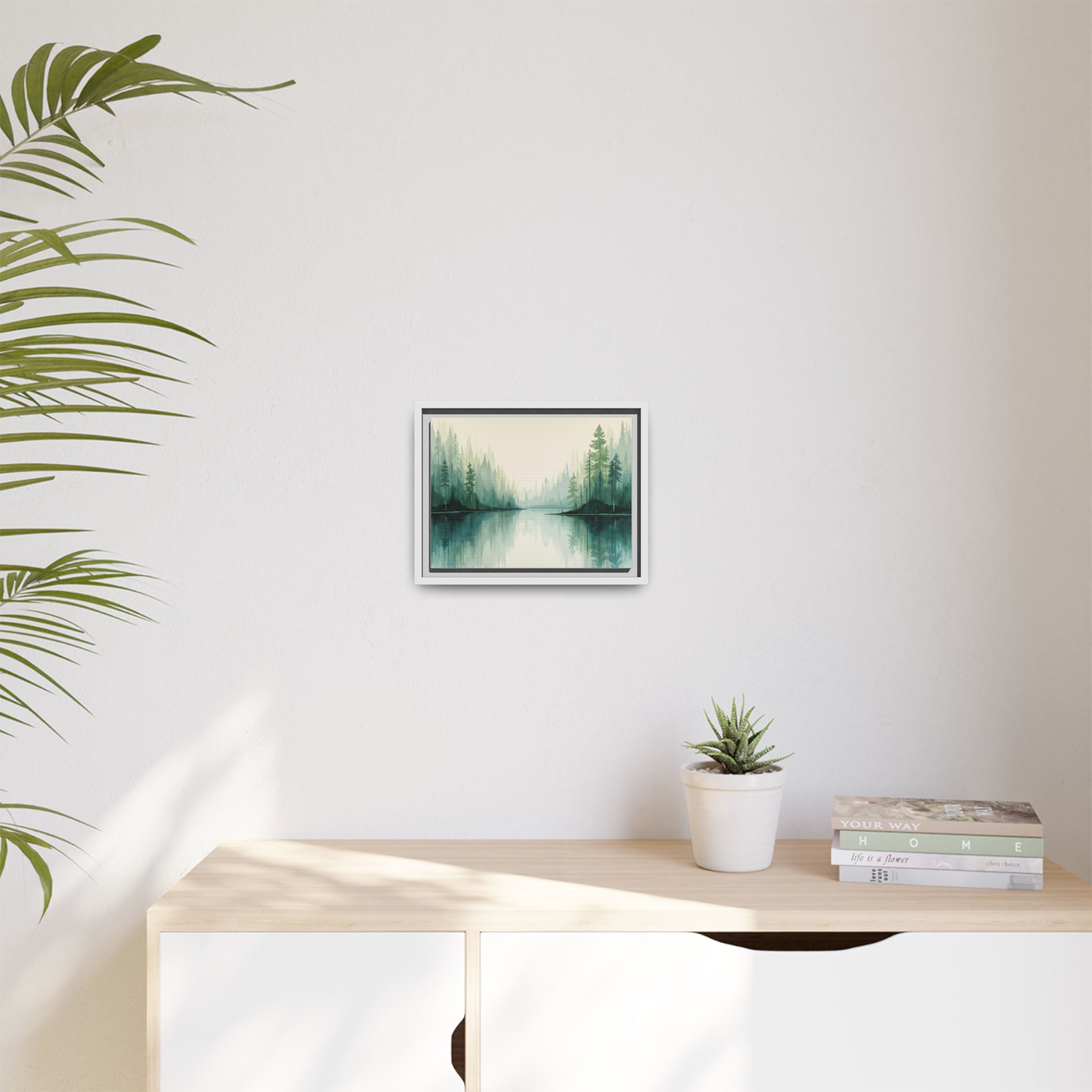 Serene Forest Lake Canvas Print