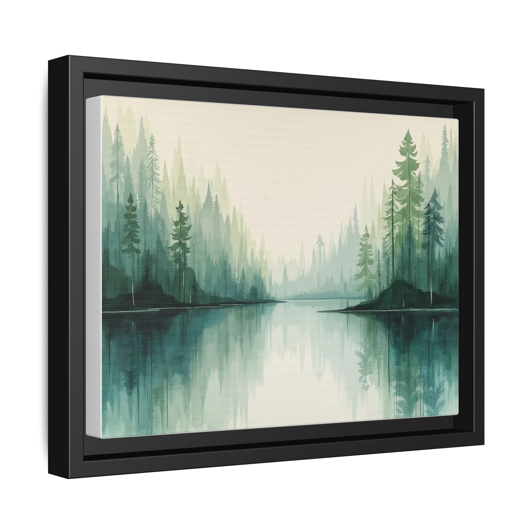 Serene Forest Lake Canvas Print
